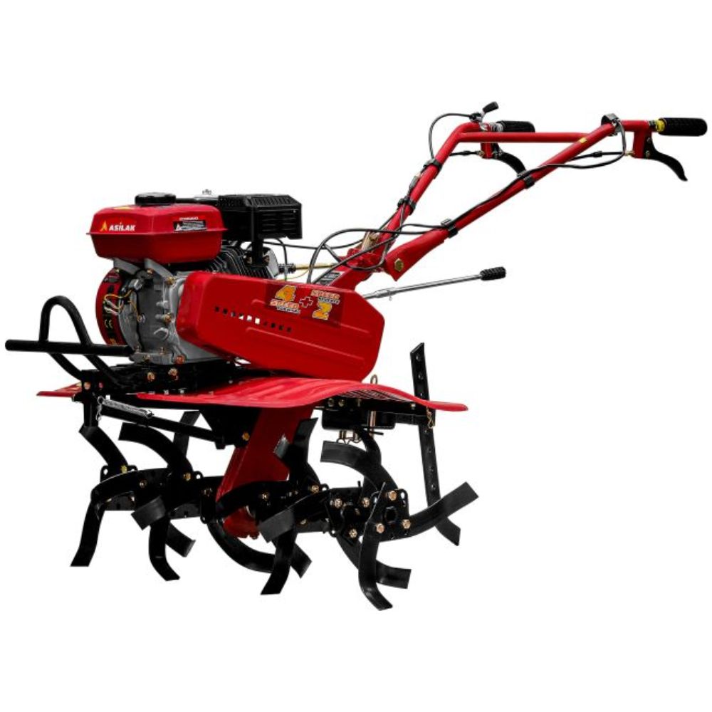 Культиватор бензиновый ASILAK SL-85BL колёса 4.00-10 (7,5 л.с., шир. 95 см, без ВОМ, передач 4+2, пониженная передача)