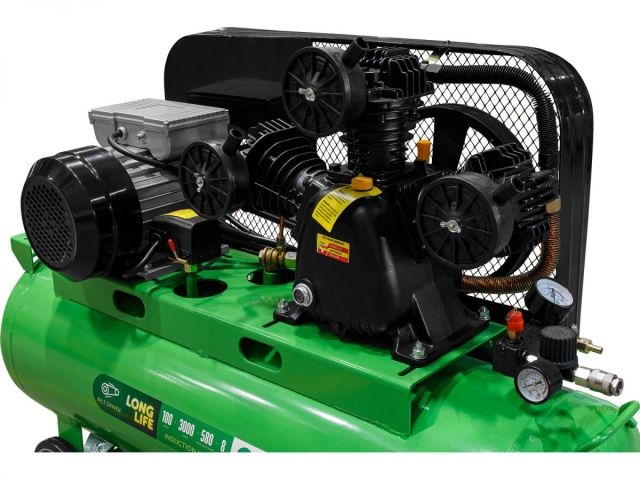 Компрессор ECO AE-1003-B70 ременной (580 л/мин, 8 атм, ременной, масляный, ресив. 100 л, 230 В, 3.00 кВт) (EC2610-0)