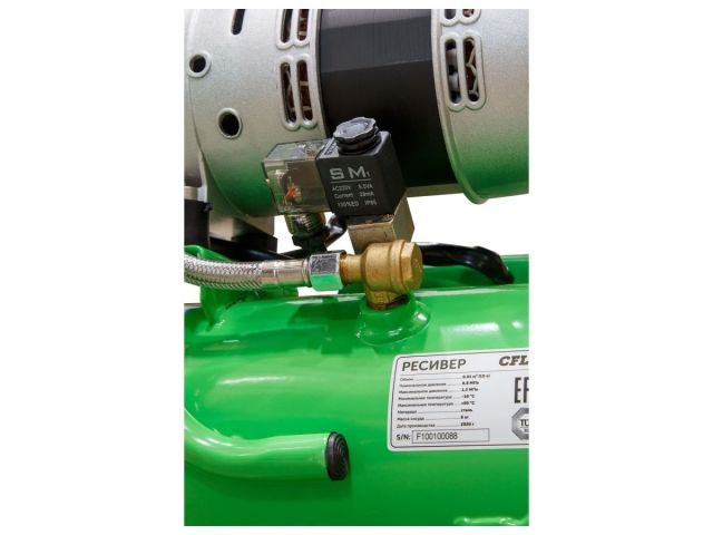 Компрессор ECO AE-10-OF1 безмасляный (120 л/мин, 8 атм, коаксиальный, безмасляный, ресив. 10 л, 220 В, 0,7 кВт) (AE-10-OF1)