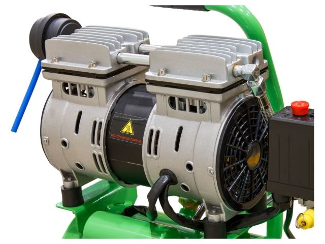 Компрессор ECO AE-10-OF1 безмасляный (120 л/мин, 8 атм, коаксиальный, безмасляный, ресив. 10 л, 220 В, 0,7 кВт) (AE-10-OF1)