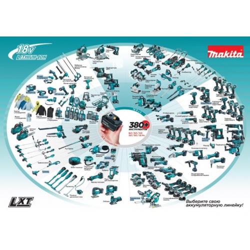Аккум. пылесос MAKITA LXT DCL284FRF в кор. (18.0 В, 1 акк., 3.0 А/ч, Li-Ion, ЗУ, 0.73 л, самоочистка: нет) (DCL284FRF)