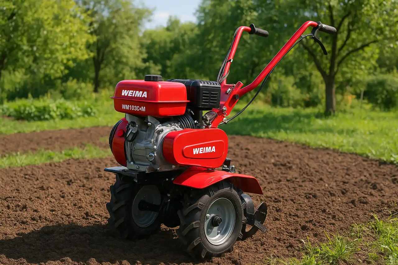 Мотоблок WEIMA WM1050-M на участке